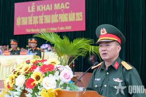 Khai mạc Hội thao thể dục thể thao Quốc phòng Quân khu 1 năm 2025