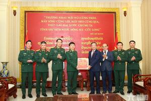 Đại sứ Nguyễn Minh Tâm: Quân khu 4 đóng góp tích cực vào các dự án kinh tế - quốc phòng trên đất bạn Lào