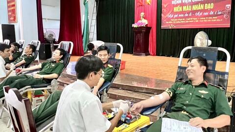Bệnh viện Quân y 268 tổ chức chương trình hiến máu nhân đạo