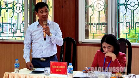 Lạng Sơn: Lãnh đạo UBND tỉnh làm việc với Trường Cao đẳng nghề Lạng Sơn