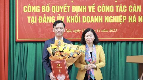 Đảng ủy Khối Doanh nghiệp Hà Nội có tân Phó Bí thư