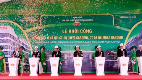Khởi công 2 dự án nhà ở xã hội tại huyện Mê Linh