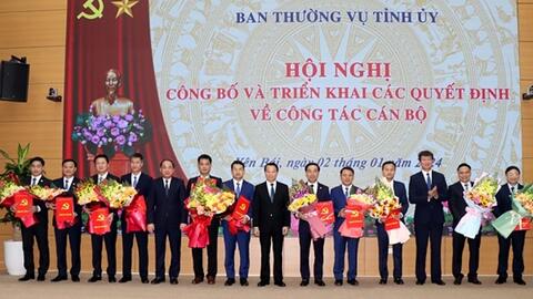 Ban Thường vụ Tỉnh ủy Yên Bái công bố 11 quyết định về công tác cán bộ