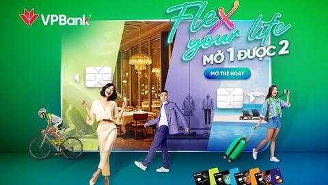 Tận hưởng trải nghiệm chi tiêu tự do cùng thẻ VPBank Flex