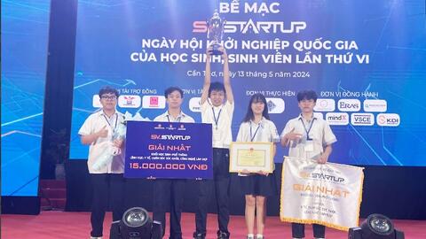Học sinh trường Ams giành giải Nhất thi ý tưởng khởi nghiệp quốc gia