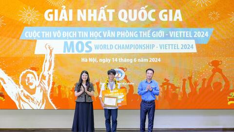 Học sinh trường Ams giành giải Nhất cuộc thi vô địch Tin học văn phòng