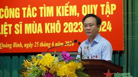 Quảng Bình: Tổng kết công tác tìm kiếm, quy tập hài cốt liệt sĩ mùa khô 2023-2024