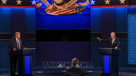 Bầu cử Mỹ: Nhiều người dân sẽ theo dõi cuộc tranh luận giữa ông Biden và ông Trump
