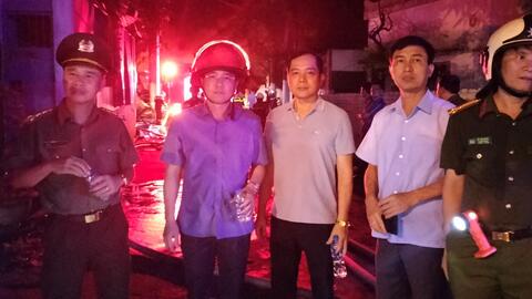 Cháy lớn ở Vĩnh Phúc không có thiệt hại về người