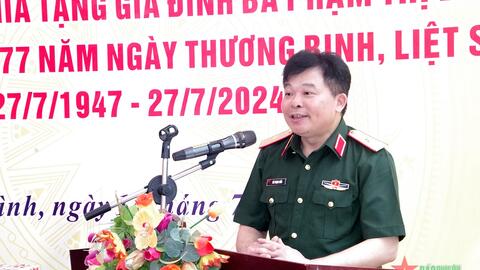 Cục Đối ngoại, Bộ Quốc phòng bàn giao nhà tình nghĩa tặng gia đình liệt sĩ