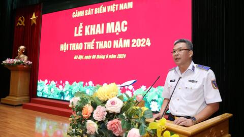 Cảnh sát biển Việt Nam: Khai mạc Hội thao thể thao năm 2024