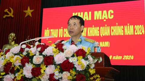 Quân chủng Phòng không-Không quân khai mạc Hội thao Võ chiến đấu tay không