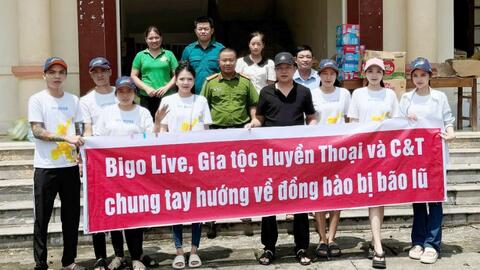 Cộng đồng Bigo Live chung tay khắc phục hậu quả bão lũ