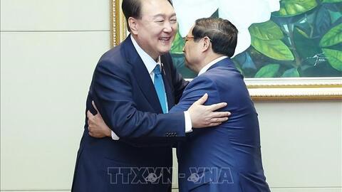 Hội nghị Cấp cao ASEAN: Thủ tướng Chính phủ Phạm Minh Chính hội kiến Tổng thống Hàn Quốc Yoon Suk Yeol