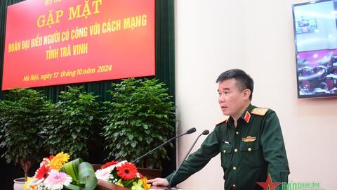 Bộ Quốc phòng tặng quà 60 đại biểu người có công tỉnh Trà Vinh
