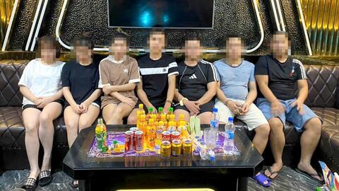Thạch Thành (Thanh Hoá):  7 đối tượng tổ chức sử dụng trái phép ma tuý trong quán karaoke