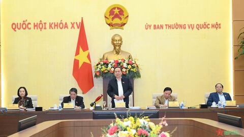 Chủ tịch Quốc hội Trần Thanh Mẫn chủ trì họp với các cơ quan của Quốc hội về tổng kết công tác năm 2024