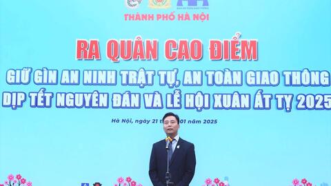 Ra quân giữ gìn an toàn giao thông dịp Tết Nguyên đán Ất Tỵ