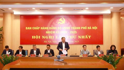 Ban Chấp hành Đảng bộ UBND TP tổ chức hội nghị lần thứ nhất