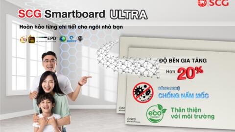 SCG ra mắt tấm xi măng sợi Thế hệ mới Smartboard Ultra đạt chuẩn chứng nhận EPD quốc tế