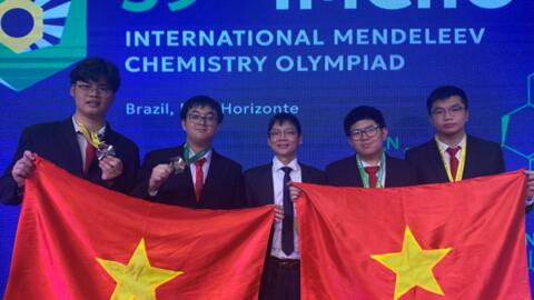 Cả 4 học sinh Việt Nam giành huy chương Kỳ thi Olympic Hóa học Quốc tế Mendeleev