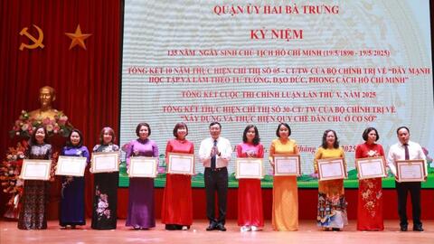 Quận Hai Bà Trưng có nhiều mô hình thiết thực học tập và làm theo Bác