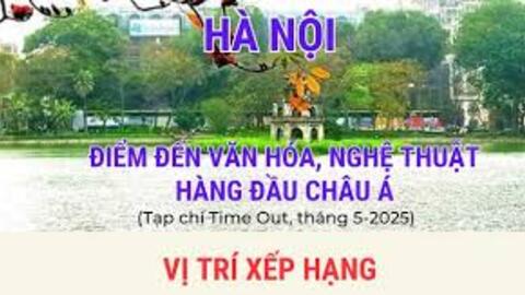 Hà Nội đứng đầu các điểm đến ở châu Á