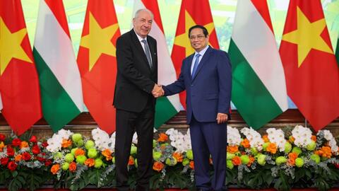 Thủ tướng Phạm Minh Chính hội kiến Tổng thống Hungary