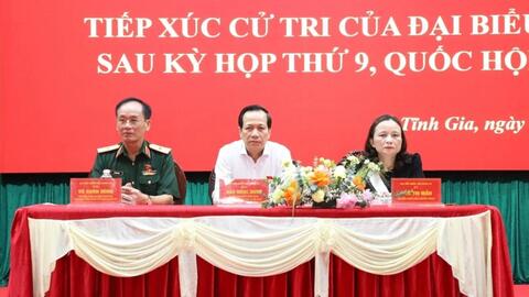 Thanh Hóa: Bộ trưởng Bộ Dân tộc và Tôn giáo cùng đoàn đại biểu tiếp xúc cử tri tại phường Tĩnh Gia