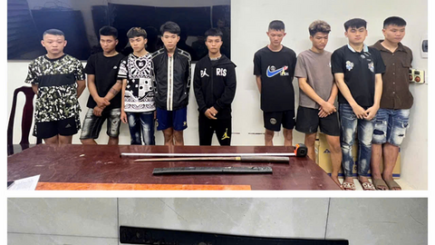 Thanh Hóa: Tạm giữ 10 đối tượng về hành vi gây rối trật tự công cộng