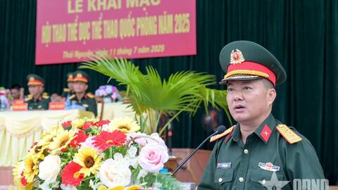 Khai mạc Hội thao thể dục thể thao Quốc phòng Quân khu 1 năm 2025