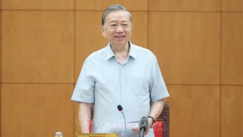 Tổng Bí thư Tô Lâm chủ trì cuộc làm việc về một số nội dung của Luật Đất đai (sửa đổi) và các luật có liên quan