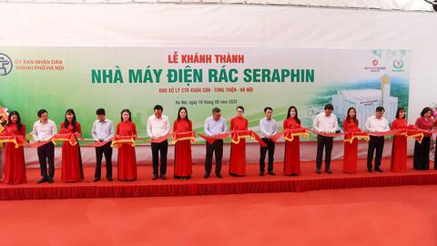 Hà Nội: Khánh thành Nhà máy điện rác Seraphin công suất 2.250 tấn/ngày, đêm