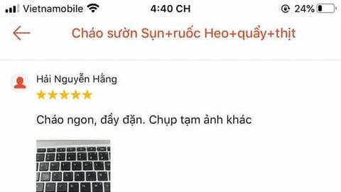 Bị khách hàng phản hồi tiêu cực, quán cháo sườn nổi tiếng đốp chát: Tiễn vong