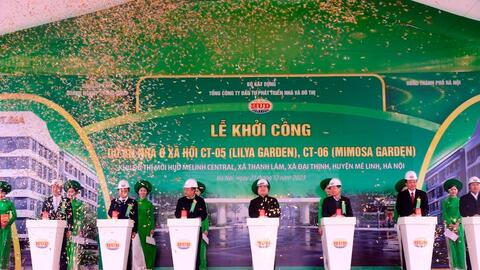 Khởi công 2 dự án nhà ở xã hội tại huyện Mê Linh