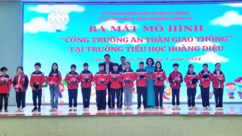 Ra mắt mô hình điểm “Cổng trường học an toàn giao thông”