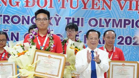 Cuối tháng 12, Bộ GD&ĐT tuyên dương học sinh đoạt giải Olympic quốc tế