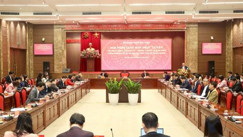 Hà Nội giao ban sắp xếp đơn vị hành chính, tổ chức bộ máy