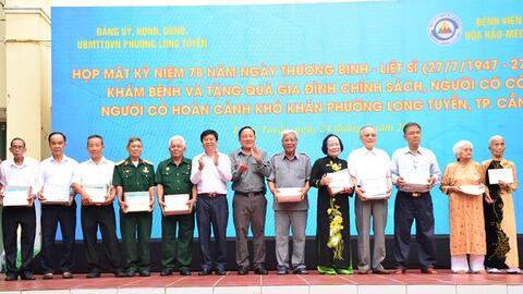 Bệnh viện Đa khoa Hòa Hảo-Medic Cần Thơ khám bệnh tri ân gia đình chính sách