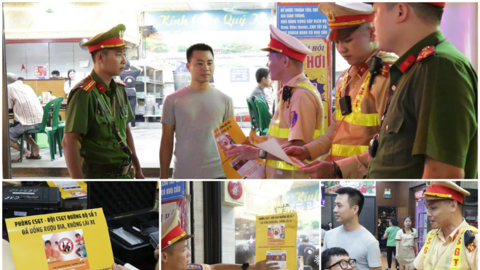 Hà Nội: CSGT chủ động phối hợp tuyên truyền, xử lý vi phạm nồng độ cồn