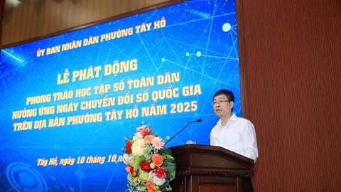 Tây Hồ hưởng ứng Ngày Chuyển đổi số Quốc gia