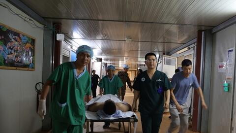 Bệnh viện dã chiến cấp 2 số 7 phẫu thuật nối gân gót thành công cho sĩ quan Mông Cổ