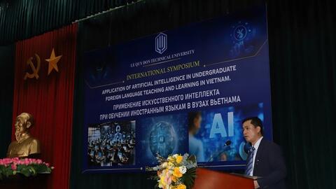 Học viện Kỹ thuật Quân sự chú trọng ứng dụng trí tuệ nhân tạo trong dạy, học ngoại ngữ