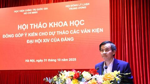 Hội thảo khoa học “Đóng góp ý kiến cho Dự thảo các Văn kiện Đại hội XIV của Đảng”