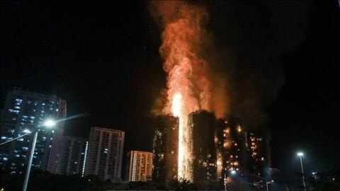 Vụ cháy chung cư ở Hong Kong (Trung Quốc): Số người thiệt mạng vẫn chưa dừng lại