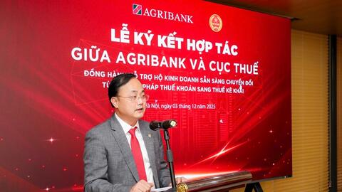 Agribank và cục thuế ký kết hợp tác, đồng hành hỗ trợ hộ kinh doanh sẵn sàng chuyển đổi từ phương pháp thuế khoán sang thuế kê khai