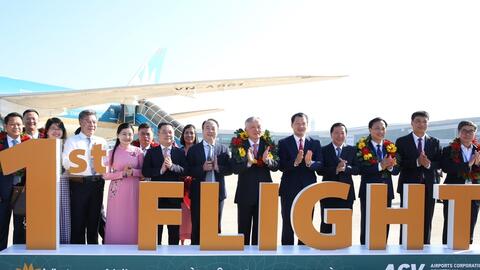 Khai trương sân bay Long Thành và đón chuyến bay chính thức đầu tiên