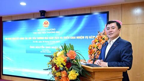 Thứ trưởng Nguyễn Sinh Nhật Tân: Xúc tiến thương mại là 'bệ phóng' cho tăng trưởng