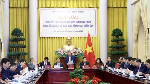 Công bố lệnh của Chủ tịch nước với 12 luật được Quốc hội thông qua