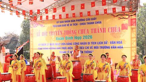 Phường Cầu Giấy (TP Hà Nội) tổ chức Lễ hội truyền thống tại Di tích lịch sử-văn hóa chùa Thánh Chúa